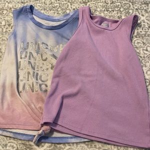 Miscellaneous tank tops girls 5T. Garanimals and Wonder Nation.